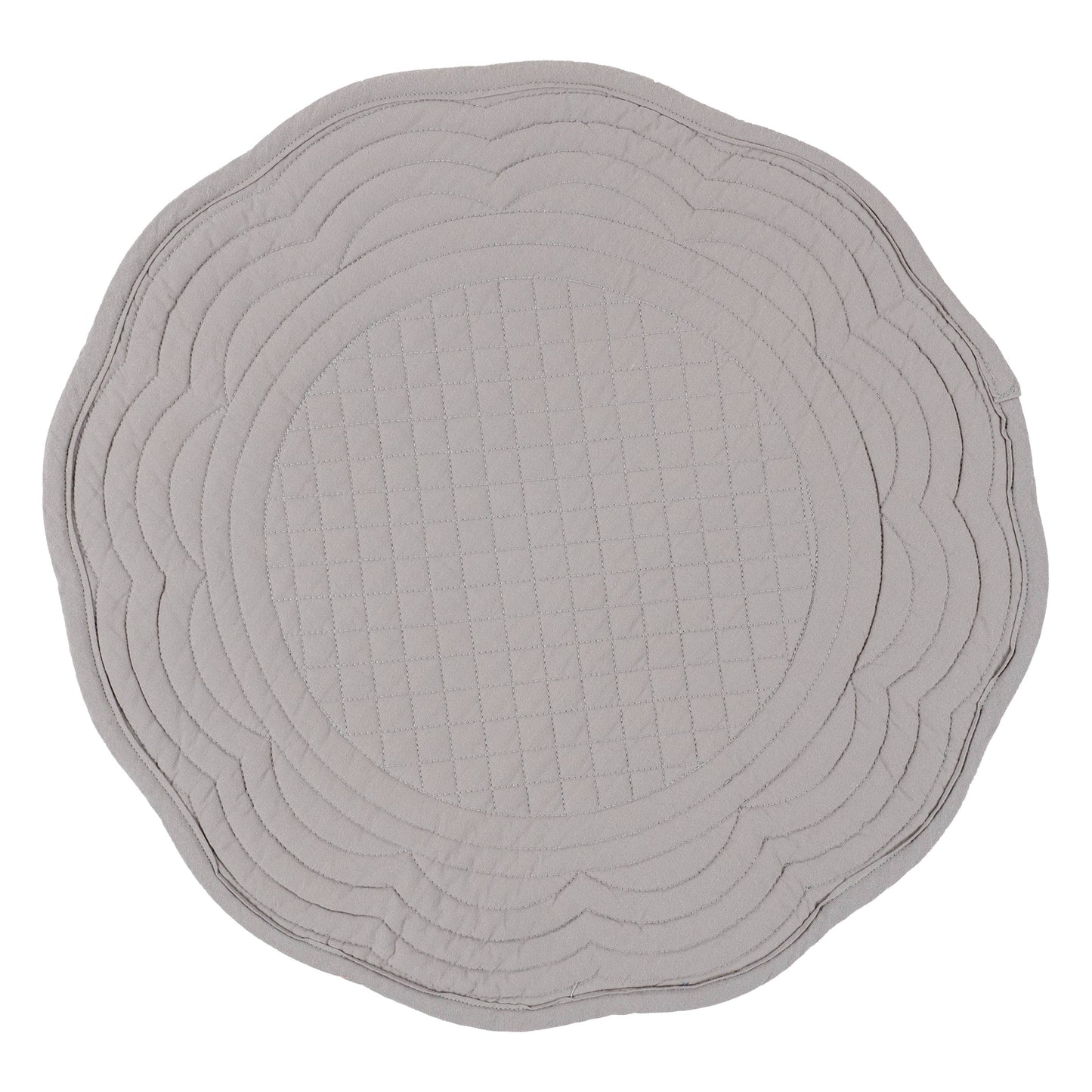 KAF Home 100% Cotton Boutis Quilted Dinner Placemat - Round: Navy